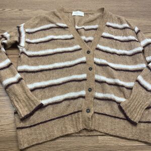 Chiara Bertani Sweater Button Down Cardigan Sweater Wool Alpaca Made in Italy